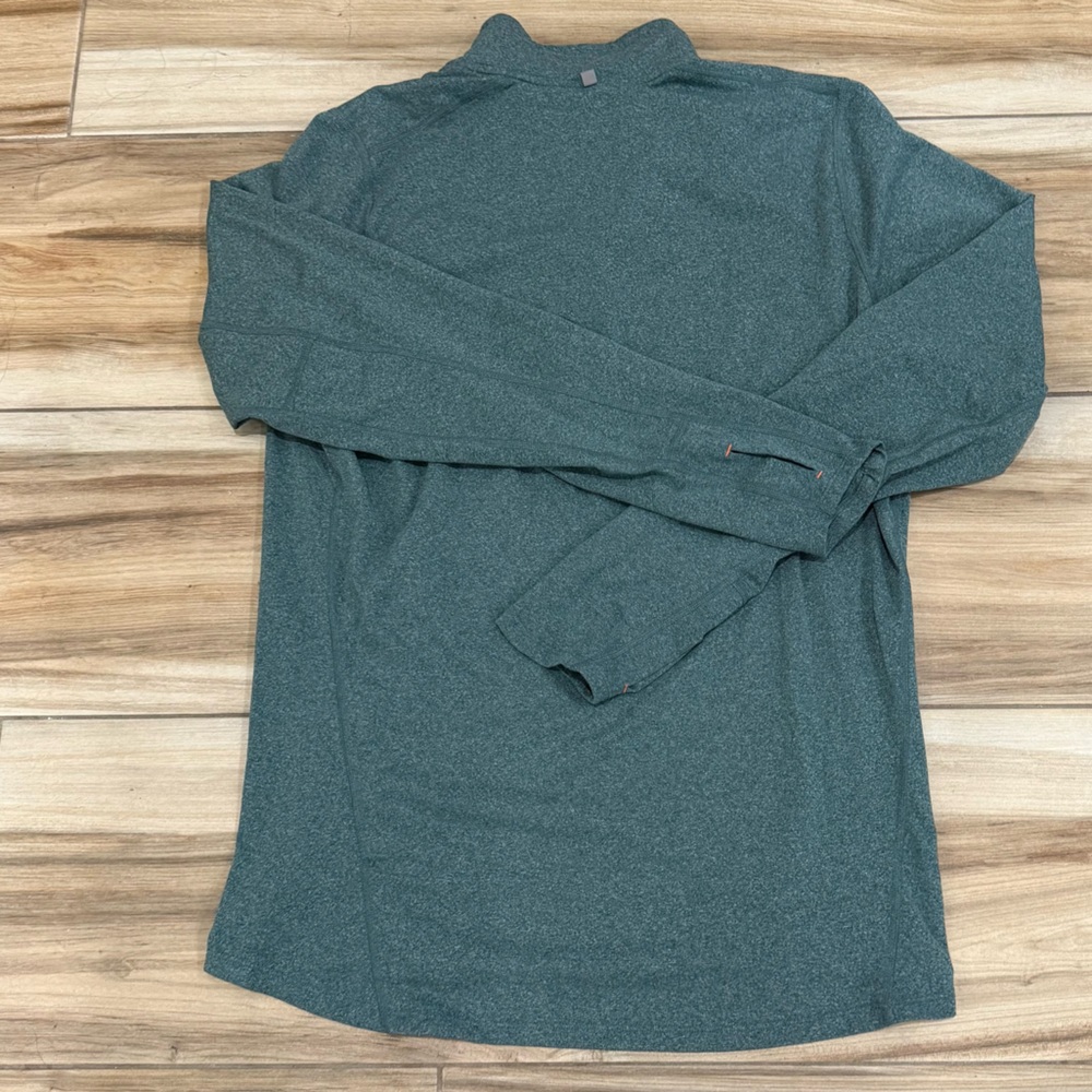 Nike Long Sleeve Shirt - Dark Green with Orange Accents - Picture 3 of 7